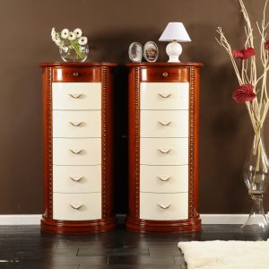 Comoda cu 6 sertare Camelia crem cires